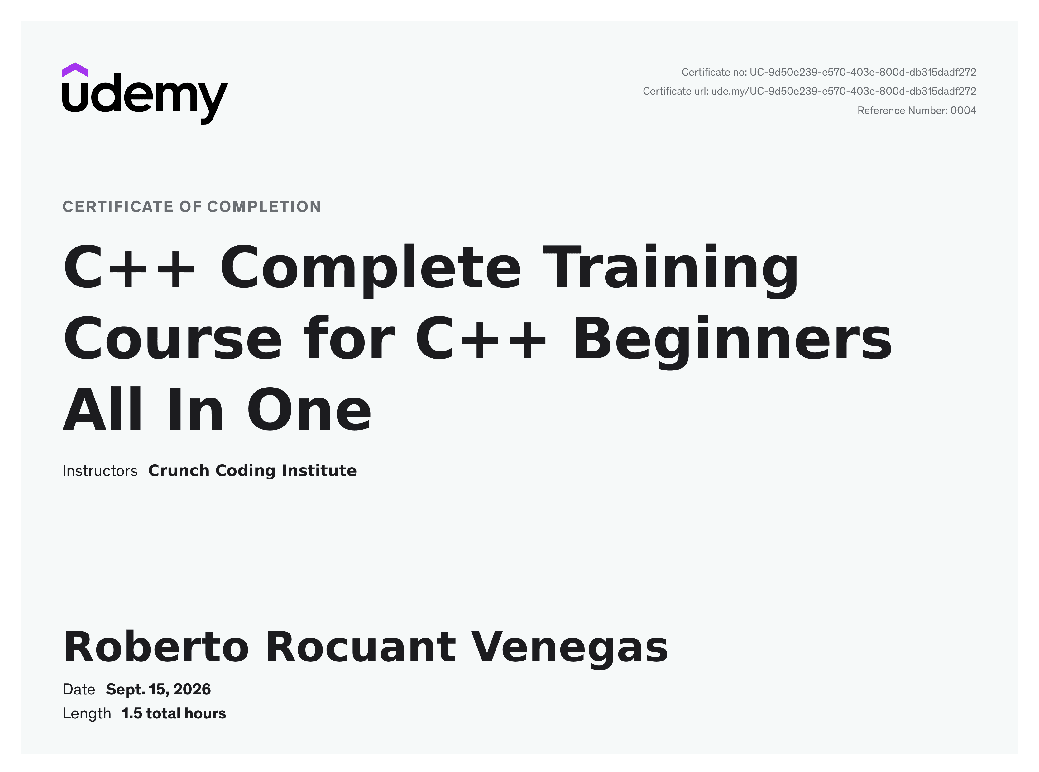 C++ Complete Training Course for C++ Beginners All In One