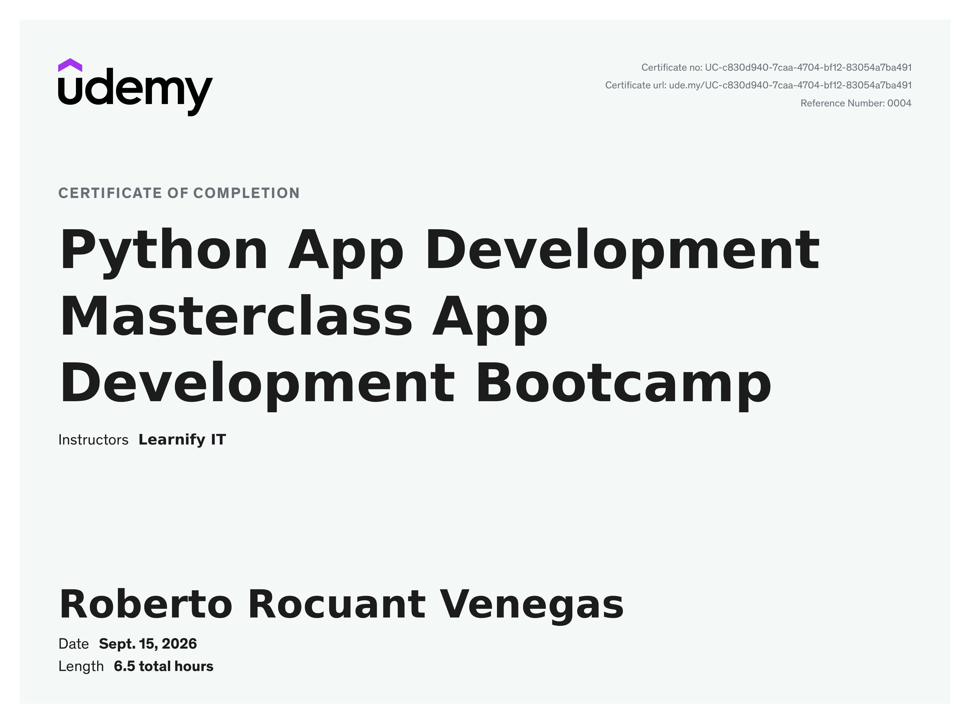 Python App Development Masterclass App Development Bootcamp