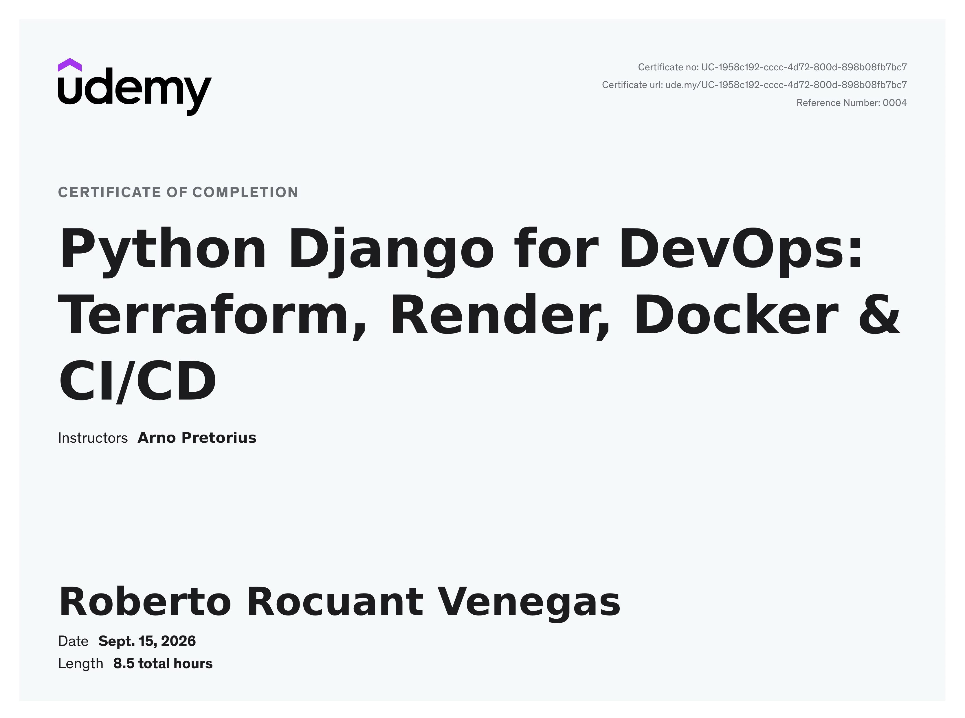 Python Django for DevOps: Terraform, Render, Docker & CI/CD