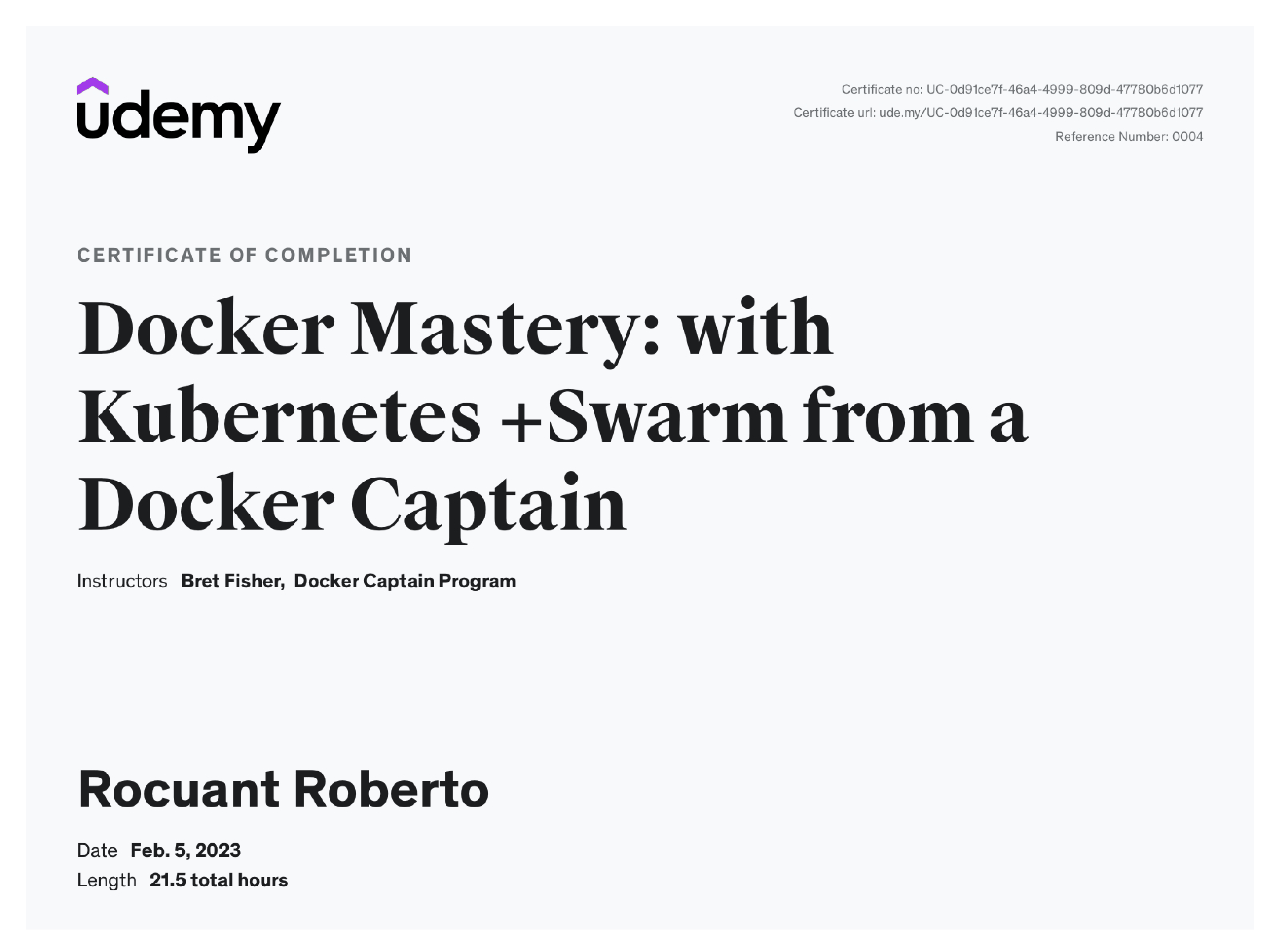 Docker Mastery: with Kubernetes + Swarm