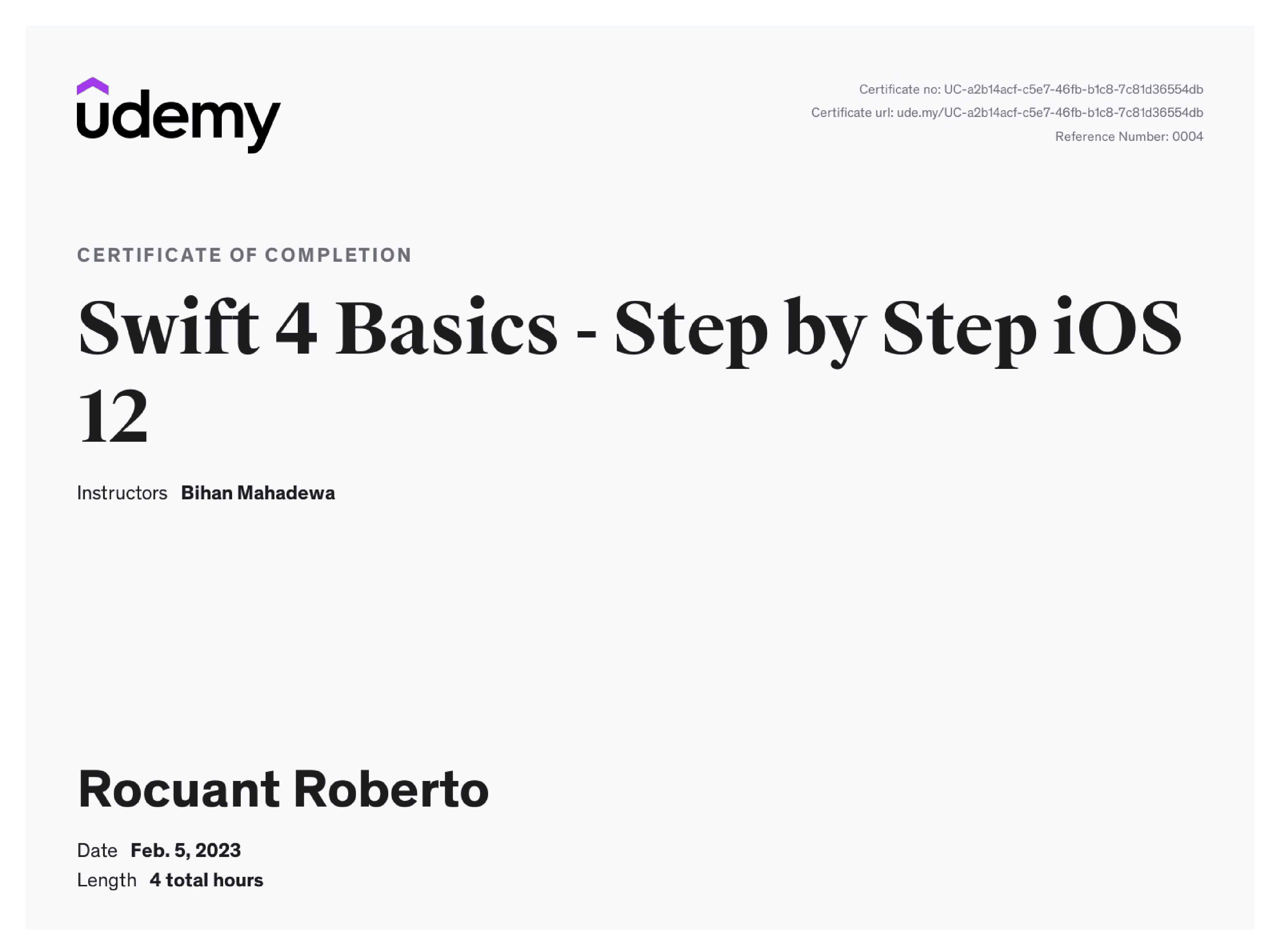Swift 4 Basics - Step by Step iOS 12